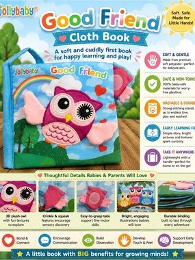 Jolly baby Good friend Cloth Book